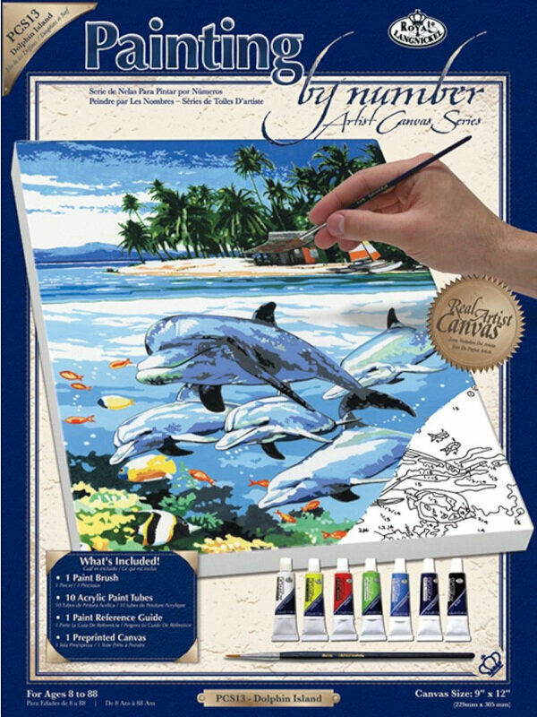 Maľovanie podľa čísel Royal & Langnickel Maľovanie podľa čísiel Delfíny
