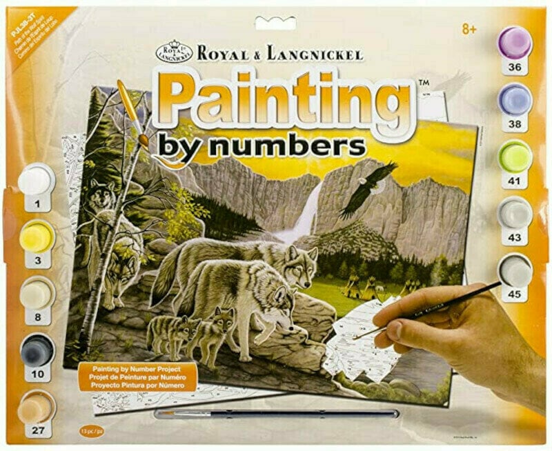 Pintura por números Royal & Langnickel Painting by Numbers Wolves Pintura por números