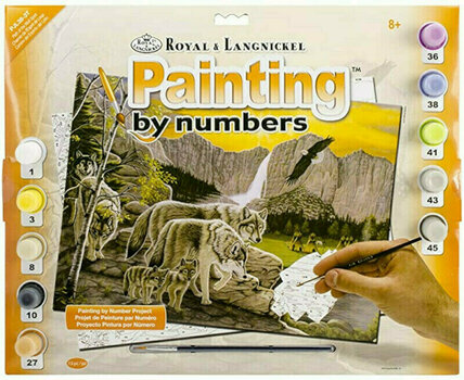 Slikanje po številkah Royal & Langnickel Barvanje po številkah Volkovi - 1
