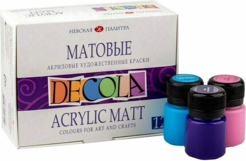 Akrilfesték Nevskaya Palitra Decola Matt Shade Akril festékek készlete 12x20 ml