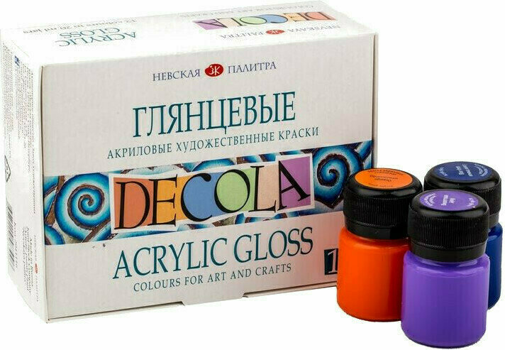 Akrylová barva Nevskaya Palitra Decola Decoration Sada akrylových barev 12x20 ml