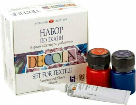 Peinture pour tissu Nevskaya Palitra Decola Un ensemble de couleurs pour les textiles 5x20 ml - 1
