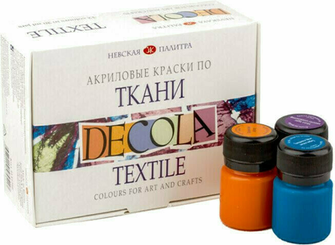 Culaore textilă Nevskaya Palitra Decola Un set de culori pentru textile 12x20 ml