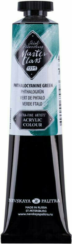 Akrylová barva Nevskaya Palitra Master Class Akrylová barva PhthaloCyanine Green 46 ml 1 ks
