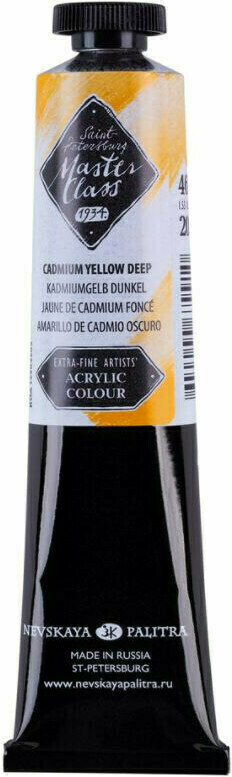 Pintura acrílica Nevskaya Palitra Master Class Acrylic Paint Cadmium Yellow Deep 46 ml 1 ud.