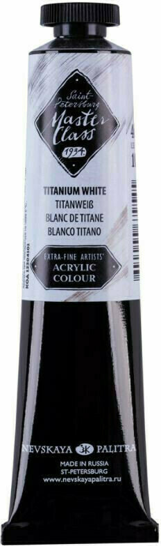 Culoare acrilică Nevskaya Palitra Master Class Vopsea acrilică Alb Titanium 46 ml 1 buc.