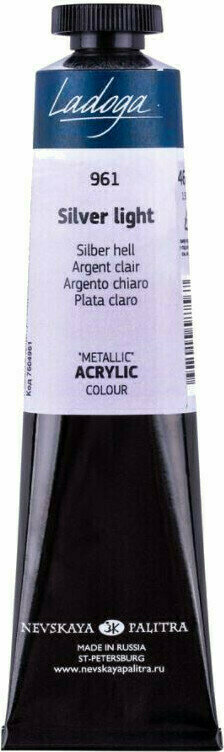Colore acrilico Nevskaya Palitra Ladoga Tubes Colori acrilici Silver Light 46 ml 1 pz