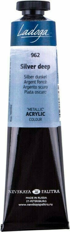 Akrylová barva Nevskaya Palitra Ladoga Tubes Akrylová barva Silver Deep 46 ml 1 ks