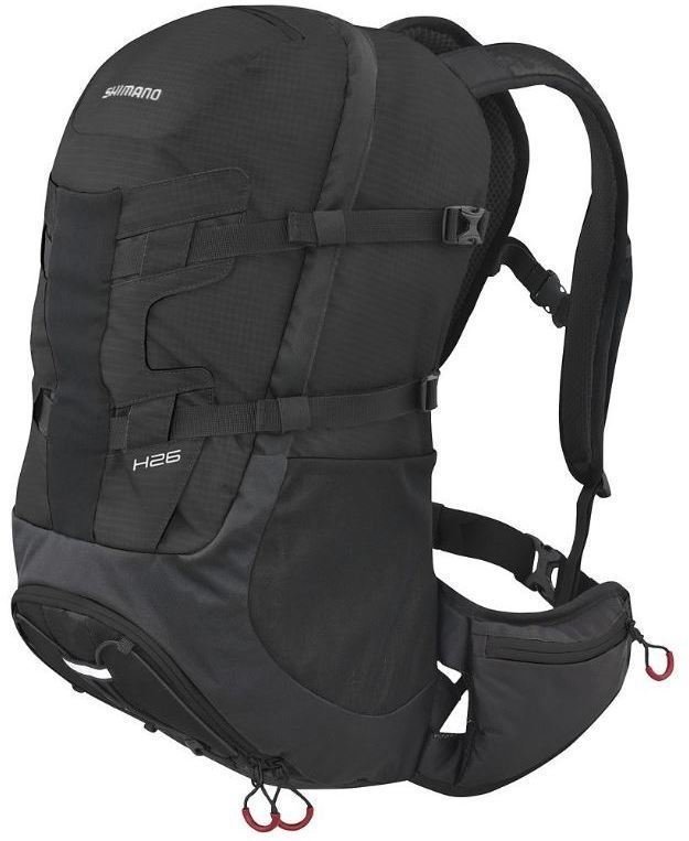 Cycling backpack and accessories Shimano Hotaka 26 Black/Red