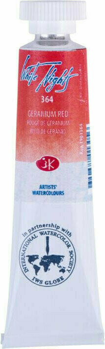 Akvarelová barva Nevskaya Palitra White Nights Akvarelová barva Geranium Red 10 ml 1 ks