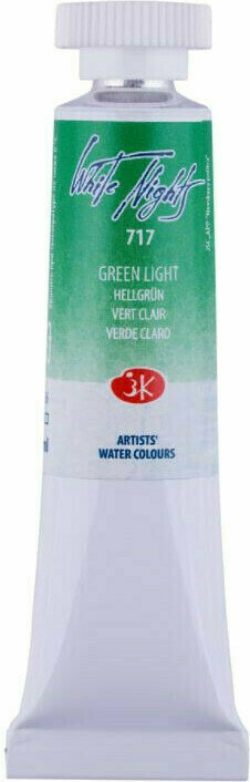 Culoare acuarelă Nevskaya Palitra White Nights Vopsea acuarela Green Light 10 ml 1 buc