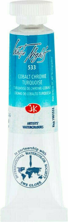 Aquarelverf Nevskaya Palitra White Nights Aquarel verf Cobalt Chrome Turquoise 10 ml 1 st.