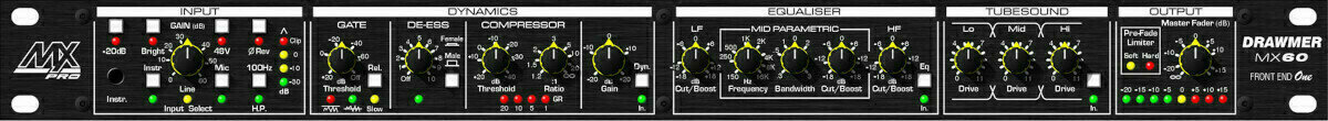 Mikrofonförförstärkare Drawmer MXPRO-60 Mikrofonförförstärkare