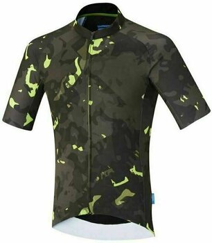 Велосипедна тениска Shimano Breakaway Short Sleeve Jersey Neon Lime L - 1