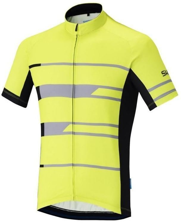 Cykeltrøje Shimano Team Short Sleeve Jersey Neon Yellow M