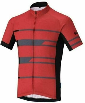 Cyklo-Dres Shimano Team Short Sleeve Jersey Dres Red M - 1