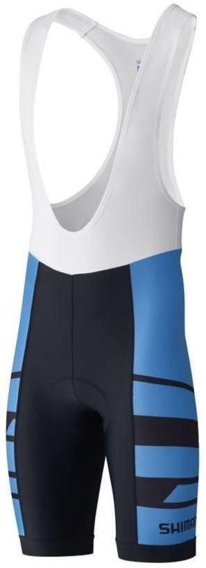 Fietsbroeken en -shorts Shimano Team BIB Shorts Blue M