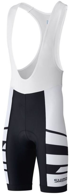 Pyöräilyshortsit ja -housut Shimano Team BIB Shorts White L