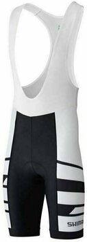 Pyöräilyshortsit ja -housut Shimano Team BIB Shorts White L - 1