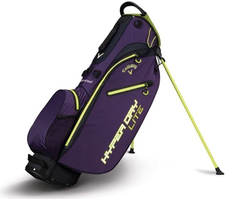 Saco de golfe Callaway Hyper Dry Lite Purpleple/Neon Green/White Saco de golfe