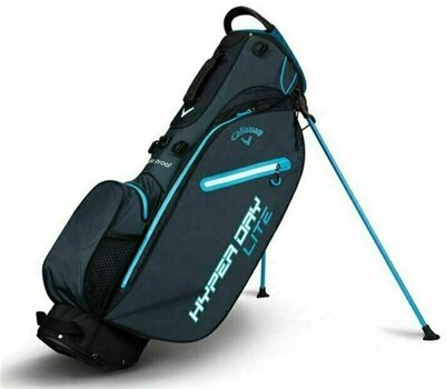 Sac de golf Callaway Hyper Dry Lite Titanium/Black/Neon Blue Stand Bag 2018 - 1