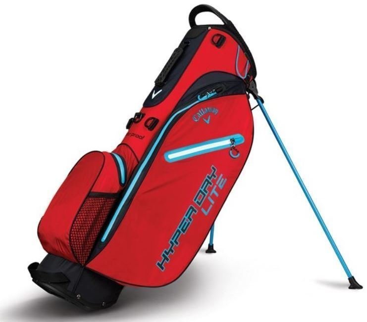 Golf torba Stand Bag Callaway Hyper Dry Lite Red/Black/Neon Blue Golf torba Stand Bag