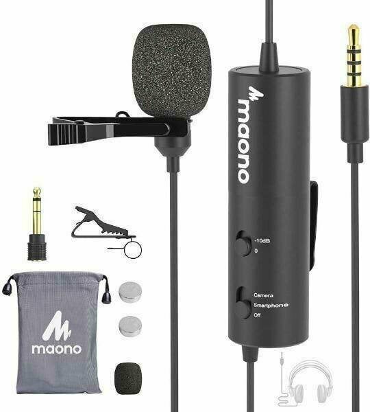 Microfon lavalieră cu condensator Maono AU-102 Microfon lavalieră cu condensator