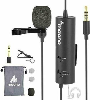 Microfone condensador de lapela Maono AU-102 Microfone condensador de lapela - 1