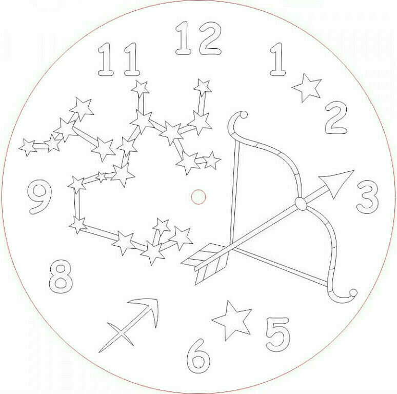 Konst av sand Radost v písku Konst av sand Clock Sagittarius