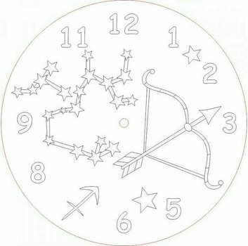 Zandkunst Radost v písku Zandkunst Clock Sagittarius - 1