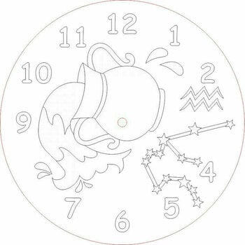 Hiekkataide Radost v písku Hiekkataide Clock Aquarius - 1