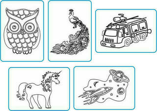 Radost v písku Пясъкоструйни изображения Среден комплект A5 Смес