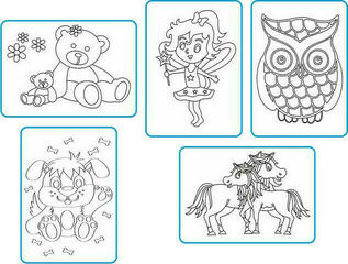 Radost v písku Пясъкоструйни изображения Среден комплект A5 За момичета