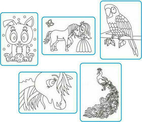 Radost v písku Пясъкоструйни изображения Среден комплект A5 За момичета