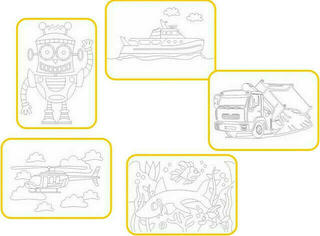 Radost v písku Пясъкоструйни изображения Среден комплект A4 За момчета