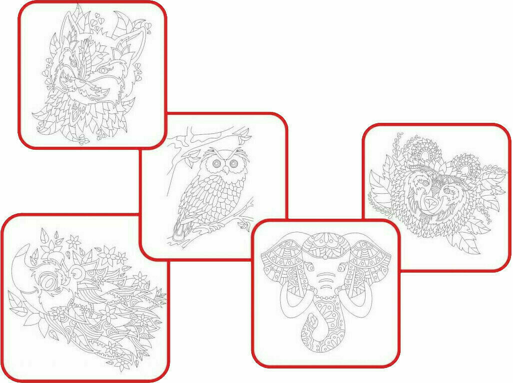 Пясъкоструйни изображения Radost v písku 1493 Пясъкоструйни изображения Животни в Zentangle