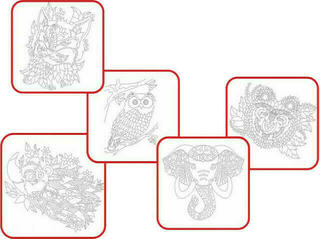Radost v písku Пясъкоструйни изображения Среден комплект Животни в Zentangle
