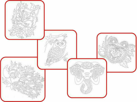 Пясъкоструйни изображения Radost v písku 1493 Пясъкоструйни изображения Животни в Zentangle - 1