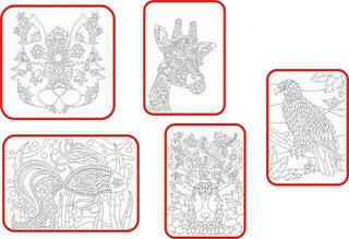Radost v písku Пясъкоструйни изображения Среден комплект Животни в Zentangle
