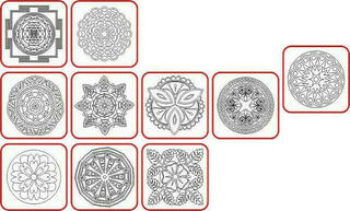Radost v písku Пясъкоструйни изображения Голям комплект Мандала
