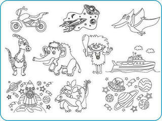 Radost v písku Пясъкоструйни изображения Голям комплект A5 За момчета