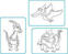 Imagini de sablare Radost v písku Imagini de sablare Set de bază A4 Dinozaurii