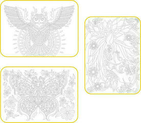 Radost v písku Пясъкоструйни изображения Основен комплект A3 Зентангъл