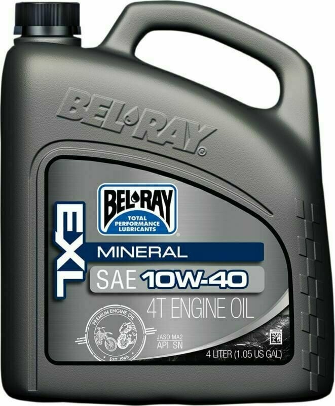 Moottoriöljy Bel-Ray EXL Mineral 4T 10W-40 4L Moottoriöljy