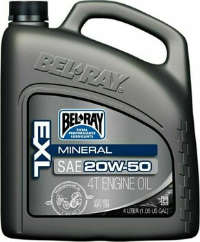 Motorový olej Bel-Ray EXL Mineral 4T 20W-50 4L Motorový olej - 1