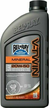 Motorový olej Bel-Ray V-Twin Mineral 20W-50 1L Motorový olej - 1