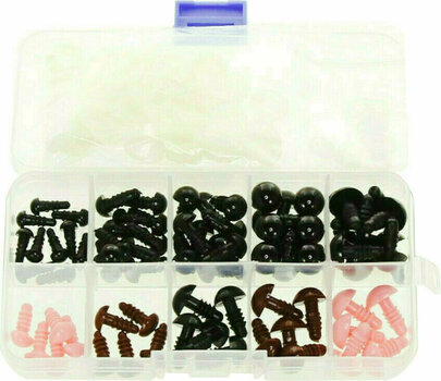 Eyes and Noses for Toys Naše Galantérie Set of Eyes and Noses 6 - 12 mm 50 pcs - 1