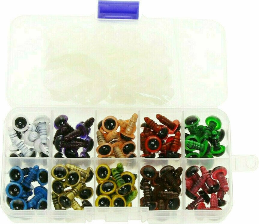 Eyes and Noses for Toys Naše Galantérie Set of Eyes 10 mm 50 pcs