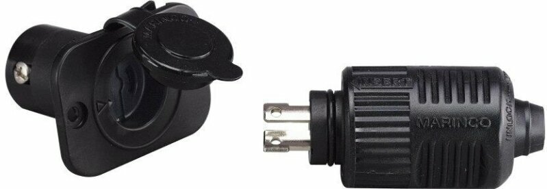 Marine Plug, Marine Socket Minn Kota MKR-18 2-Wire ConnectPro Plug and Receptacle Combo 12/24/36 V