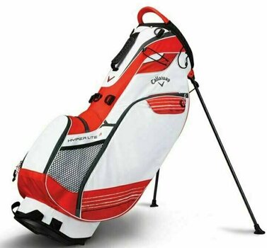 Golf Bag Callaway Hyper Lite 3 Carry Stand Bag White/Orange/Titanium 2018 - 1